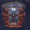 Harley Davidson Back Print BOURBON STREET Short Sleeve T-shirt XL Navy Men's Used