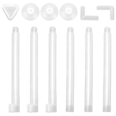 Aquarium Air Bar Plastic Transparent Fish Tank Bubble Release Tube with Three Suction Cups