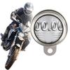 Stainless Steel Cycling Card Hanger Waterproof Seal Tax Disc Plate Holder  Scooter Use