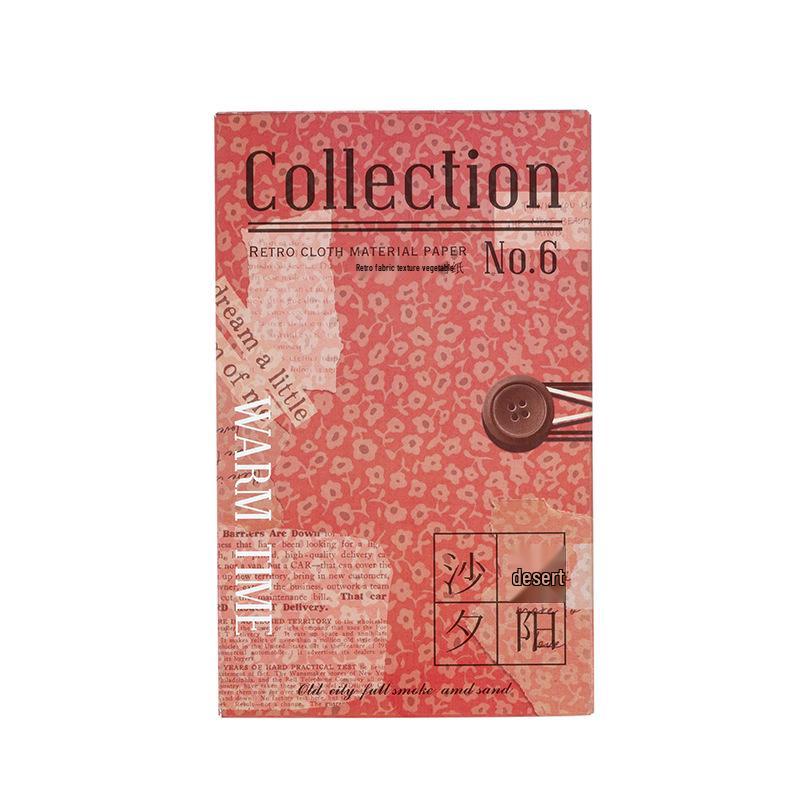 Retro Floral Cloth Pattern Paper for DIY Decoration and Collage
