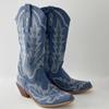 Fashion IPPEUM Red Western Cowboy Boots For Women Embroidered Pointed Toe Shoes Free Shipping Knee High Wide Calf Cowgirl Boots