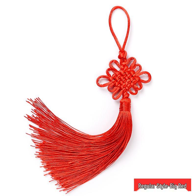 Китайские узлы, кисточки для фонарей – Набор из 6 красных подвесных украшений с бесплатной доставкой