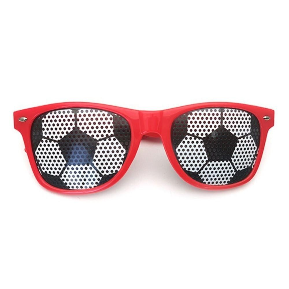 

Stylish Decorative Glasses Frame Plastic Football Sunglasses New Soccer Sunglasses Costume Party красный