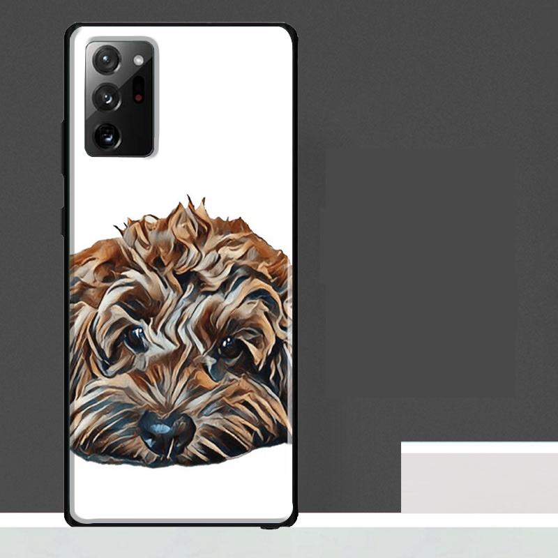 Brown Cockapoo Case For Samsung Galaxy S23 S24 S25 Ultra S9 S10 S20 S21 S22 Plus S23 FE S25 FE Phone Cover