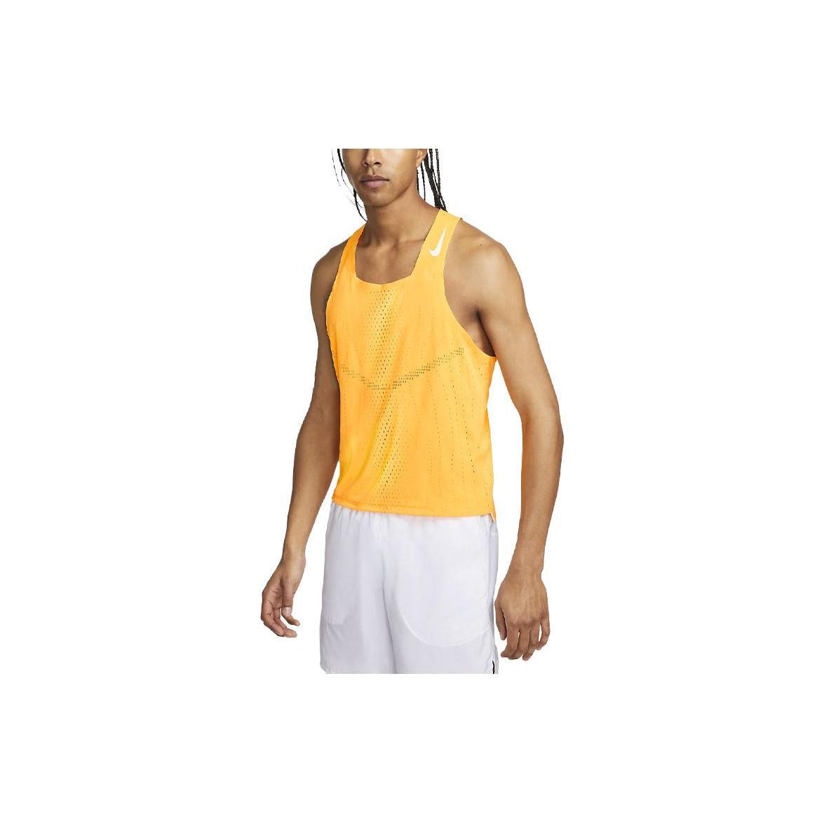 

New Nike Running Tank Top Men s Yellow DM4625-845 XXL