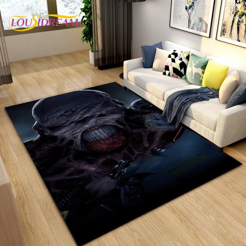 Resident Evil Game Gamer Area Rug Large,Carpet Rug for Living Room Bedroom Sofa Doormat Decoration,Kitchen Non-slip Floor Mat 3D