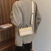Casual Solid Color Shoulder Bag Spring and Winter New Casual Handbag Fashionable Simple Messenger Small Square Bag