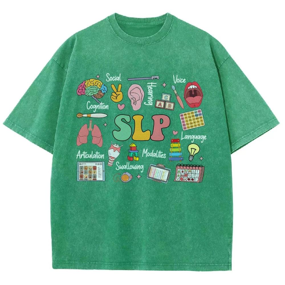 Colorful Letter Print Women's T-Shirt Loose Water System Oversized Short Sleeve Fashion Design Casual Cute Top