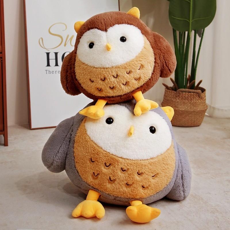 Adorable Plush Cartoon Owl Doll Toy Soft Stuffed Animal For Kids And Adults Gift