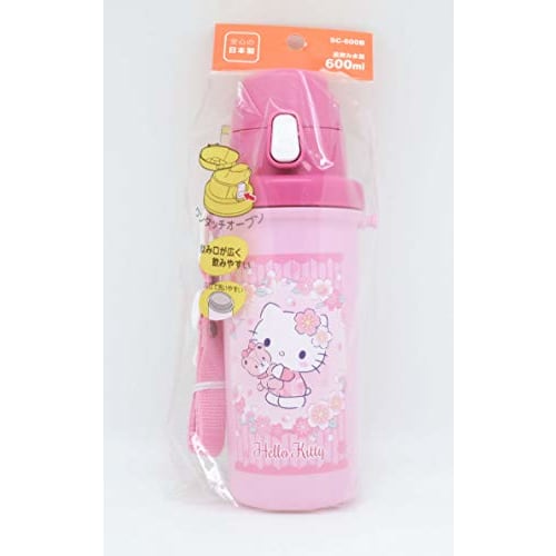 OSK Direct Drinking Water Bottle, 600ml, Hello Kitty Sakura Design, SC-600B