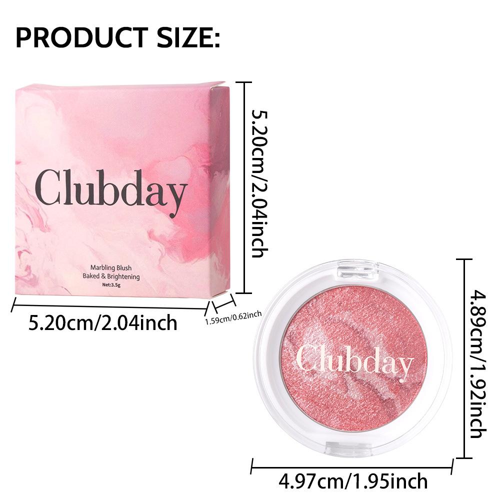 Glitter high-gloss blush makeup facial brightening plate multi-purpose easy-to-color rouge wholesale