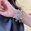 Rhinestone Star Armband Arm Chain Irregular Crystal Starfish Bangles Starfish Cuff Bracelets  Women