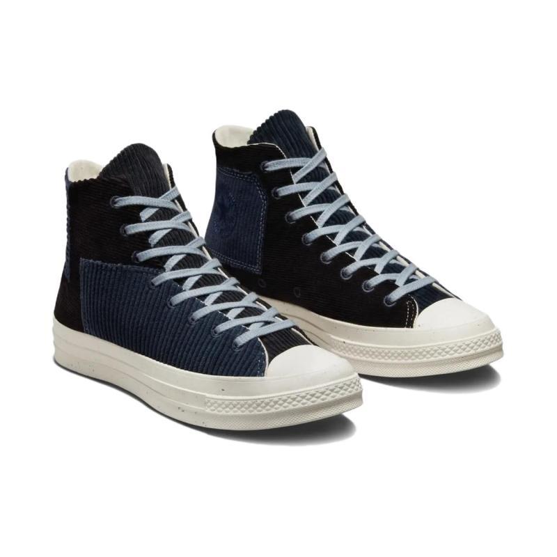 Converse Chuck 70 Chuck 70 Corduroy Comfortable High Top Espadrilles Unisex Black Blue