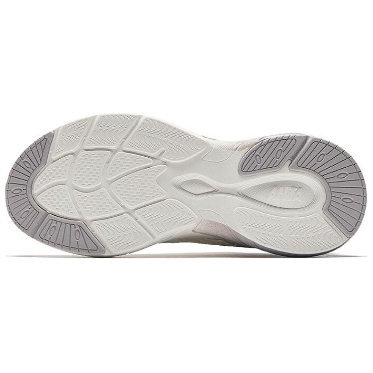 Anta Pulse Comfortable Versatile Shock Absorbing Wear Resistant Low Top Casual Shoes Women Casual Shoes White Gray 122528856-3