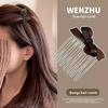 1PCS Elegant Acetate Bowknot Twist Hair Comb Princess Side Hair Clip Bangs Clip Hair Style Accessories