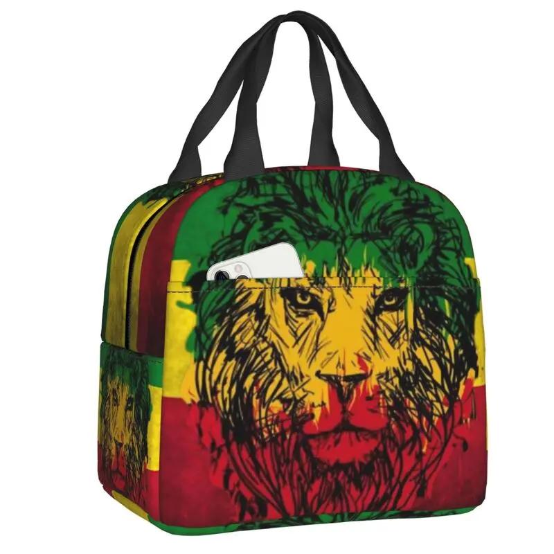 Sac à déjeuner isotherme avec drapeau jamaïcain pour femmes Patriotisme Réutilisable Thermique Refroidisseur Boîte à lunch pour repas École