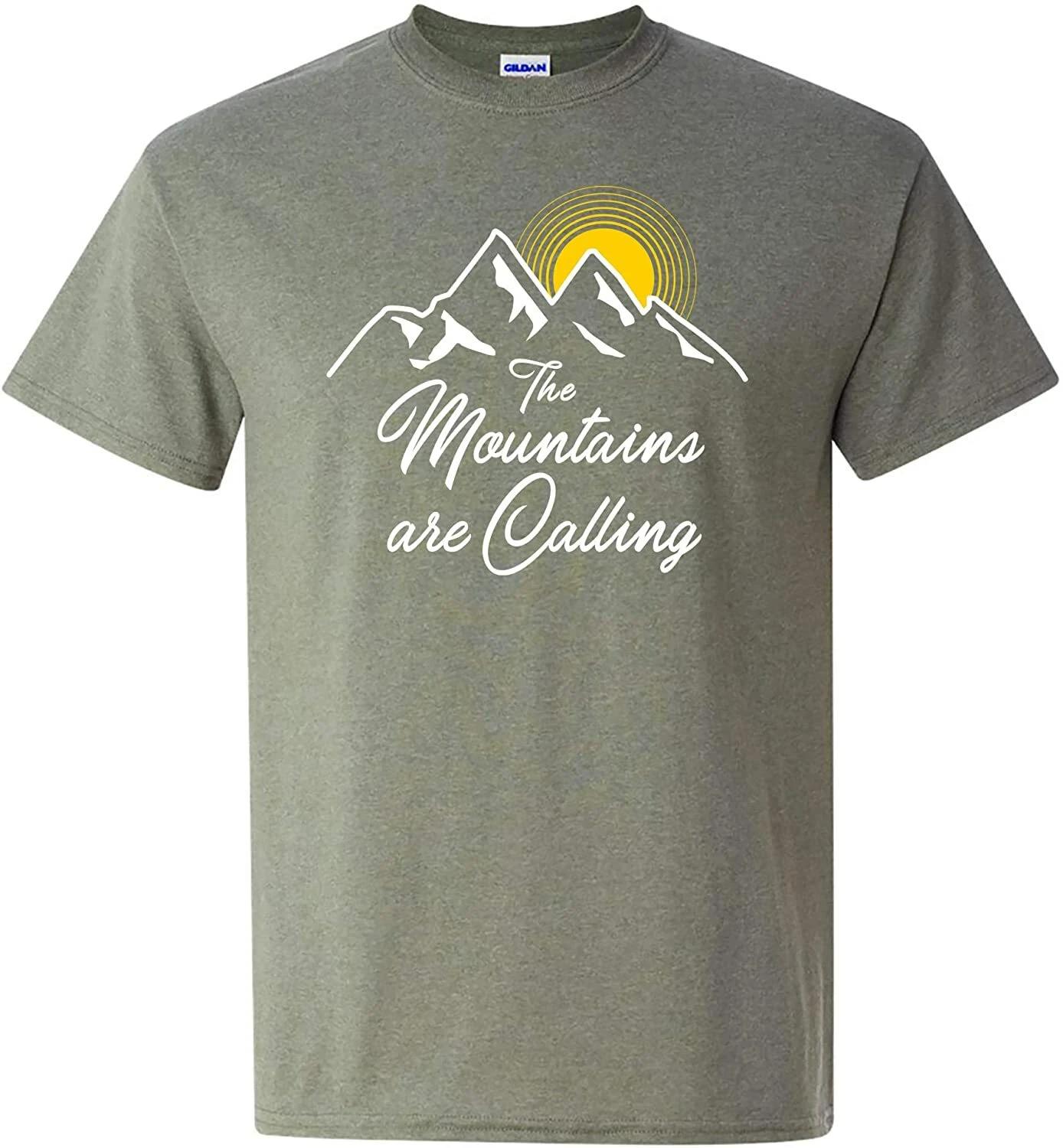 Mountains are Calling - Wilderness Hiking Nature Outdoors Graphic T Shirt XL