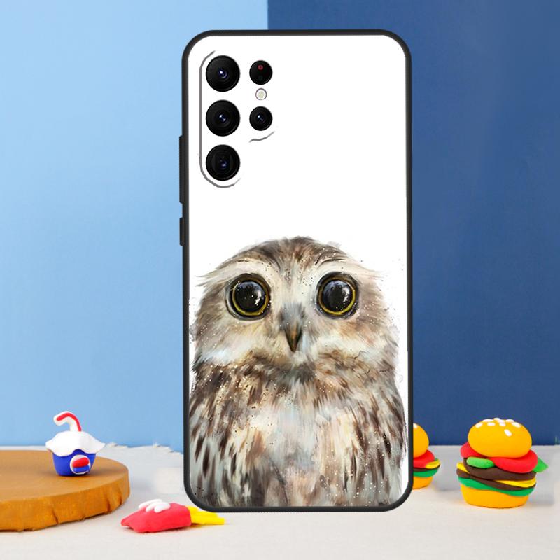 

Owl Watercolor Animal Phone Case For Samsung Galaxy S25 Ultra S9 S10 S20 S21 S22 Plus S23 FE S24 Ultra Cover Coque Galaxy S20
