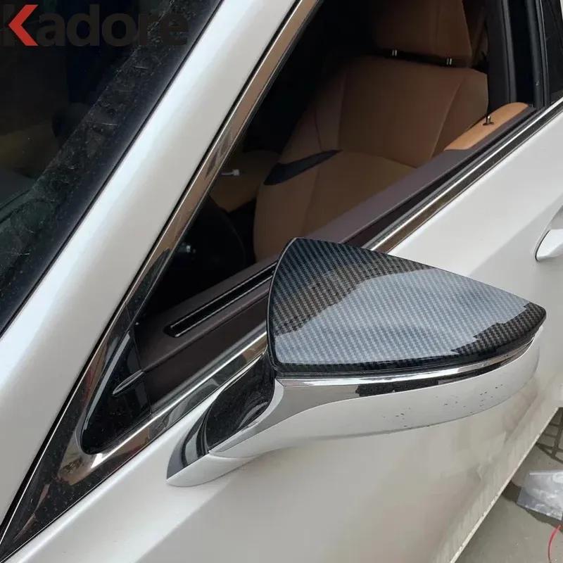 For Lexus ES 250 350 300h -   2024 Carbon Fiber Car Accessories Rearview Mirror Cover Trim Side Wing Mirrors Cap