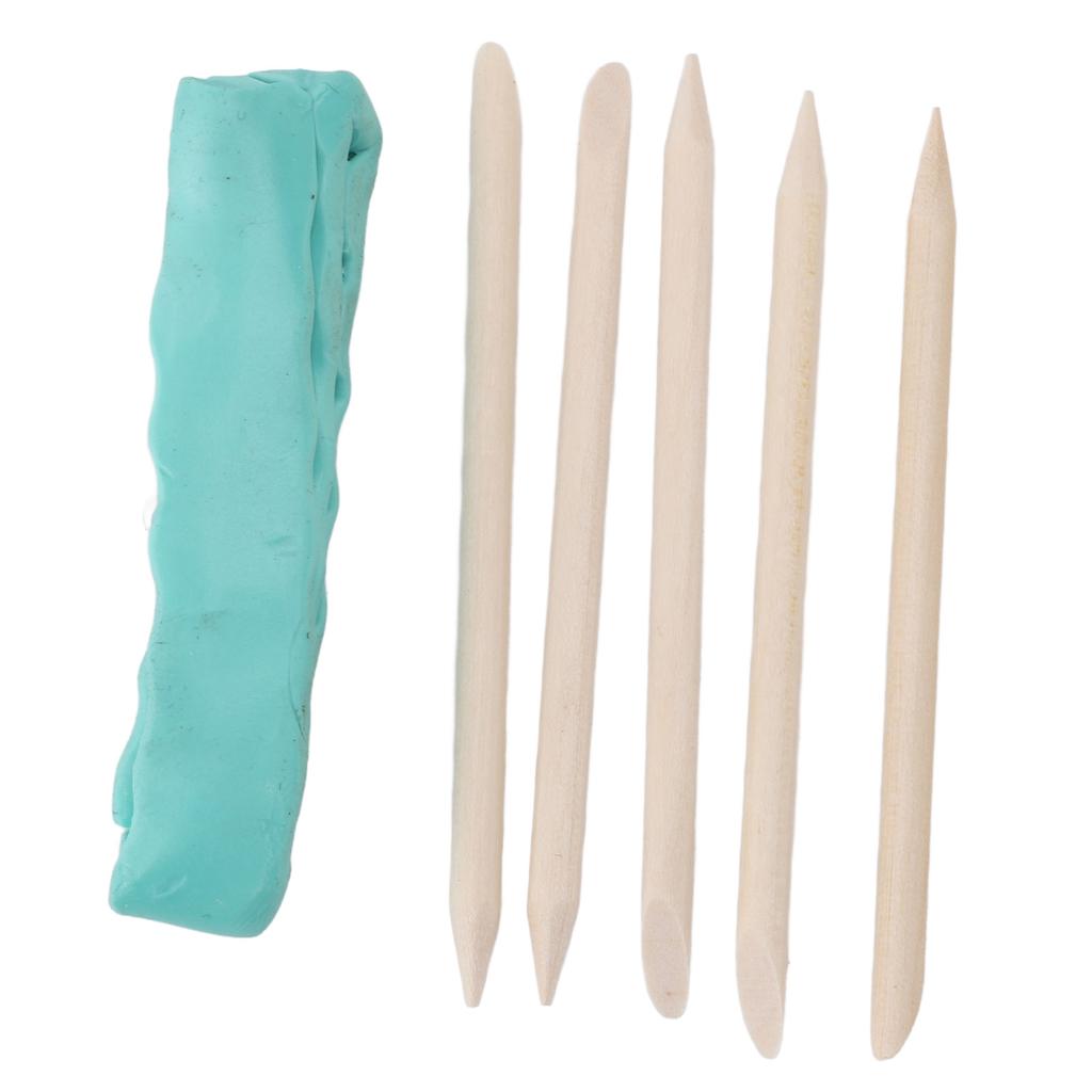 Watch Repairing Cleansing Clay Dirts Grease Removal with 5 Assist Sticks for Watch Plates Bridges