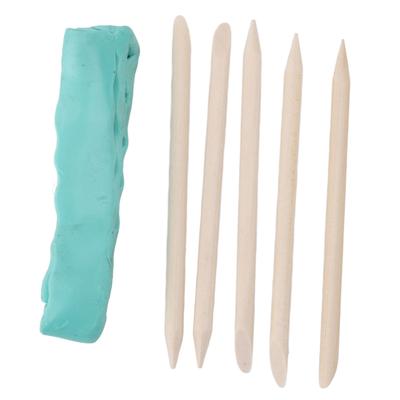 Argile Nettoyante pour Réparation de Montres Élimination des Saletés Graisse avec 5 Bâtonnets d'Assistance pour Plaques de Montre Ponts