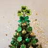 Tree Top Ornament, Disco Sequined Retro Christmas Tree Top Sparkling Decoration