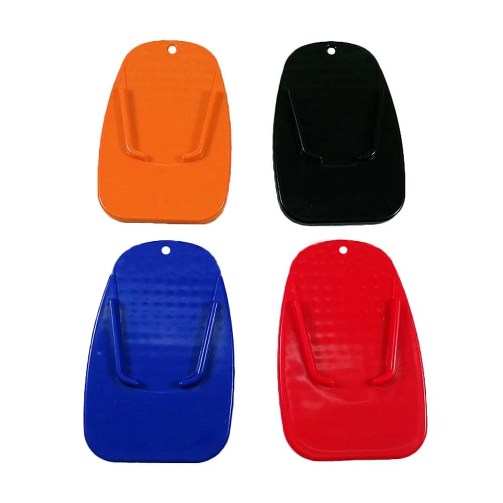 1 ks černý univerzální plastový boční stojan na motocykl, protiskluzová deska, boční prodloužení, podpěra, základna pro nohy