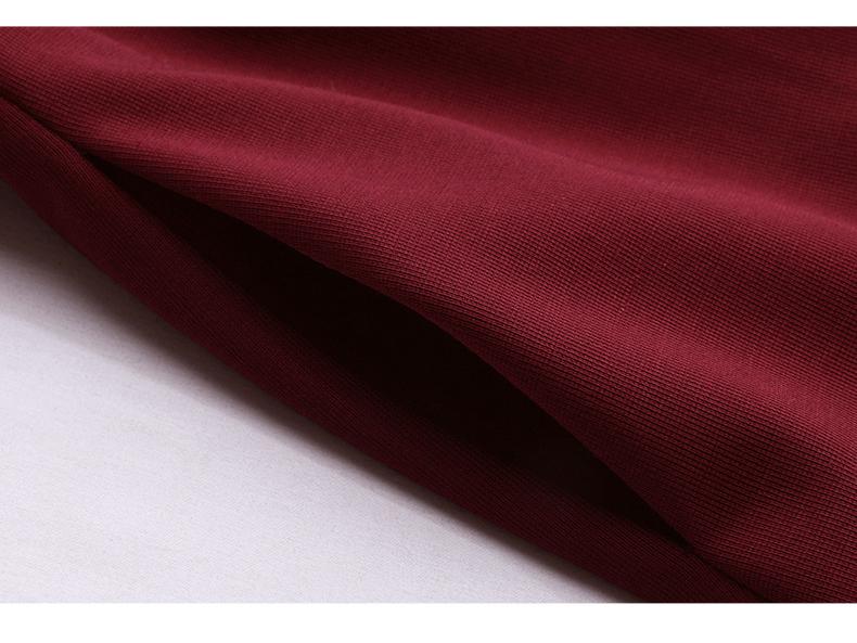 Elegant V-neck Solid Color Midi Dress with Long Sleeves - Spring 2025