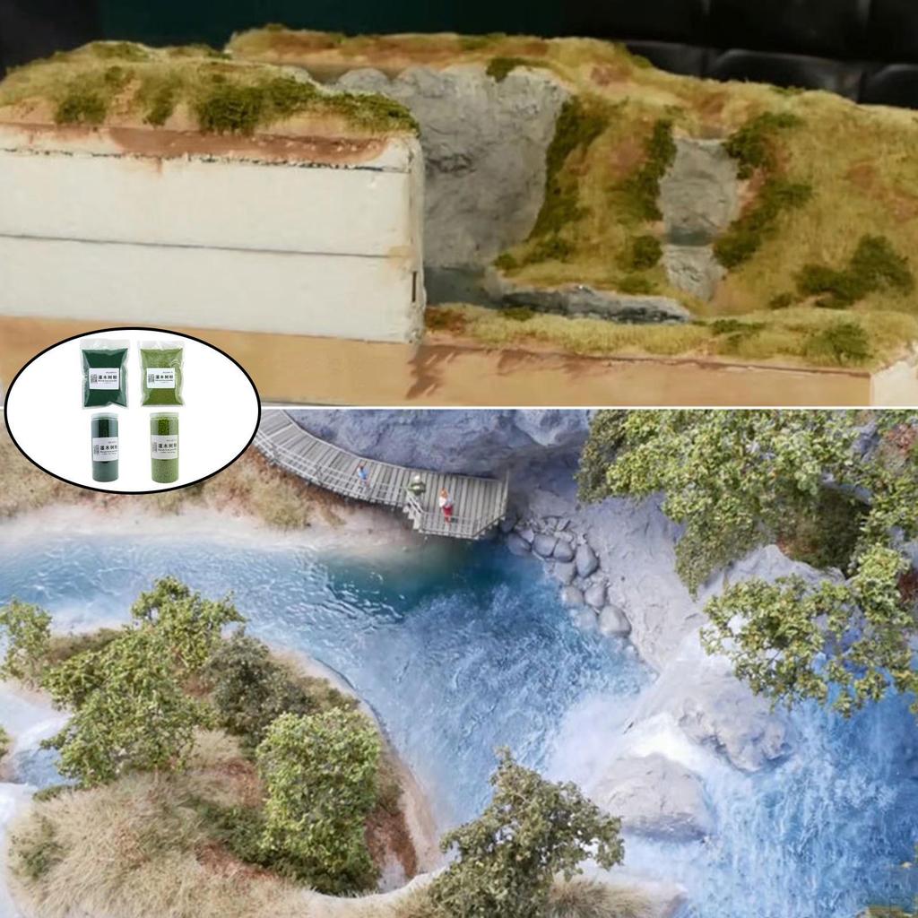 Miniature Model Making Materials Simulation Decoration Bushes Grass Cashmere for