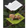Suction Cup Lizard Climbing Hanging Bed with Rope Sun Mat Hammock Pet Cradle Crawler  Frogs