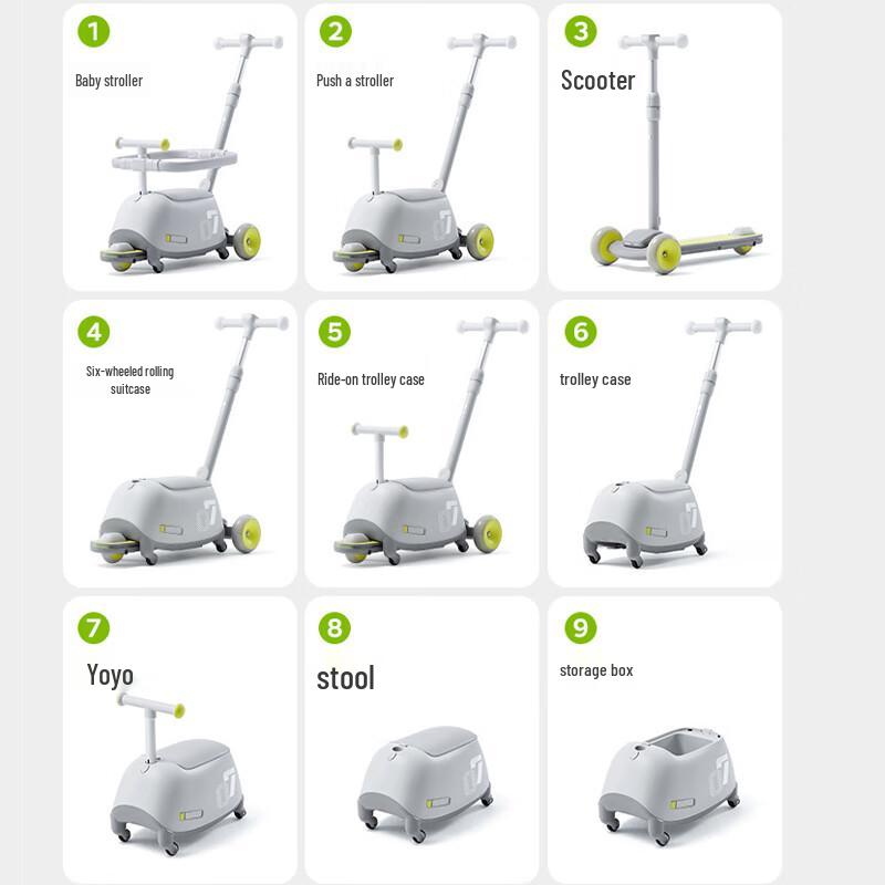 Babycare 3-in-1 Toddler Scooter, Balance Bike & Walker (CN version)