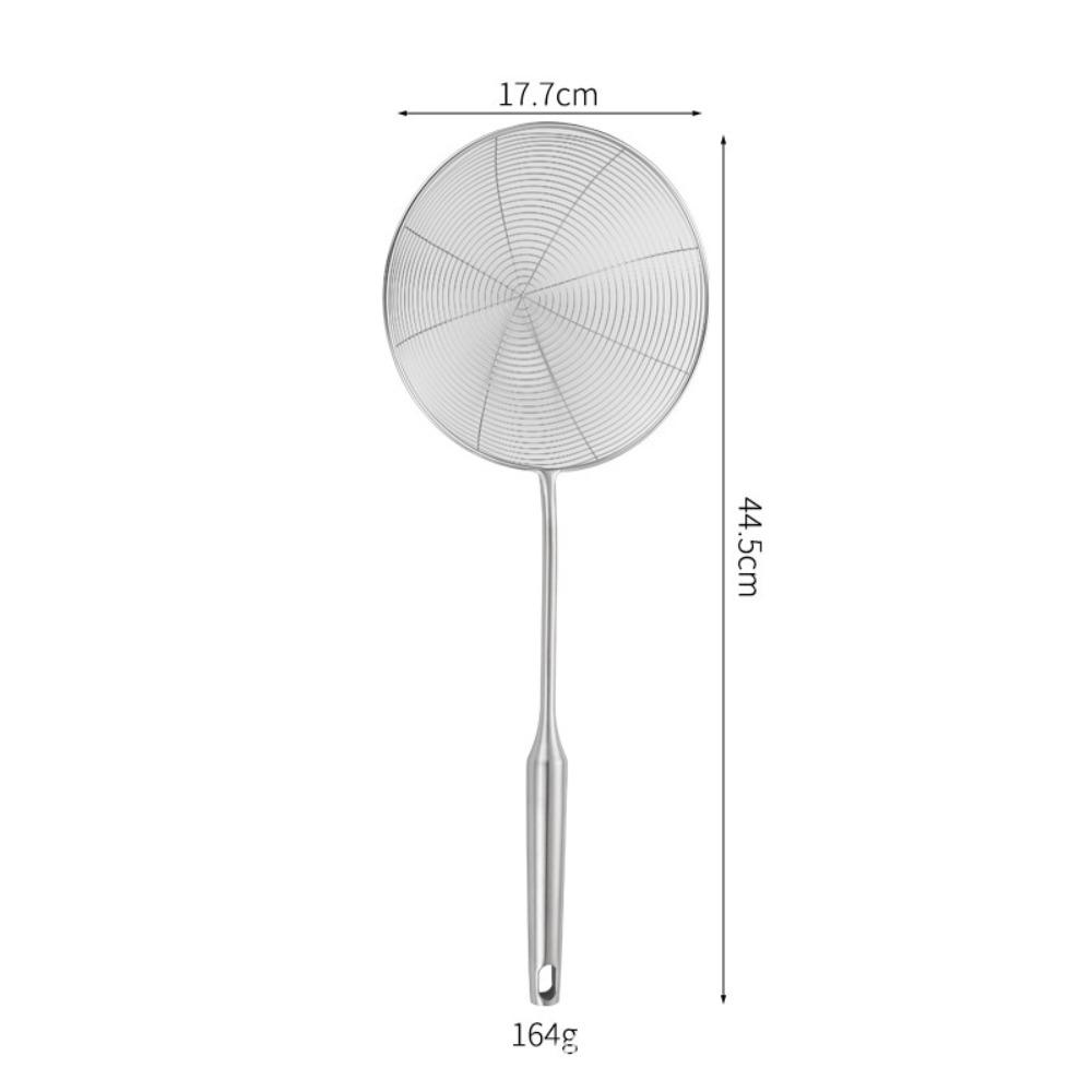 

Защита от ожогов Большой дуршлаг Нержавеющая сталь Фритюрница Сито Ложка Для лапши Картофеля фри 18#-A