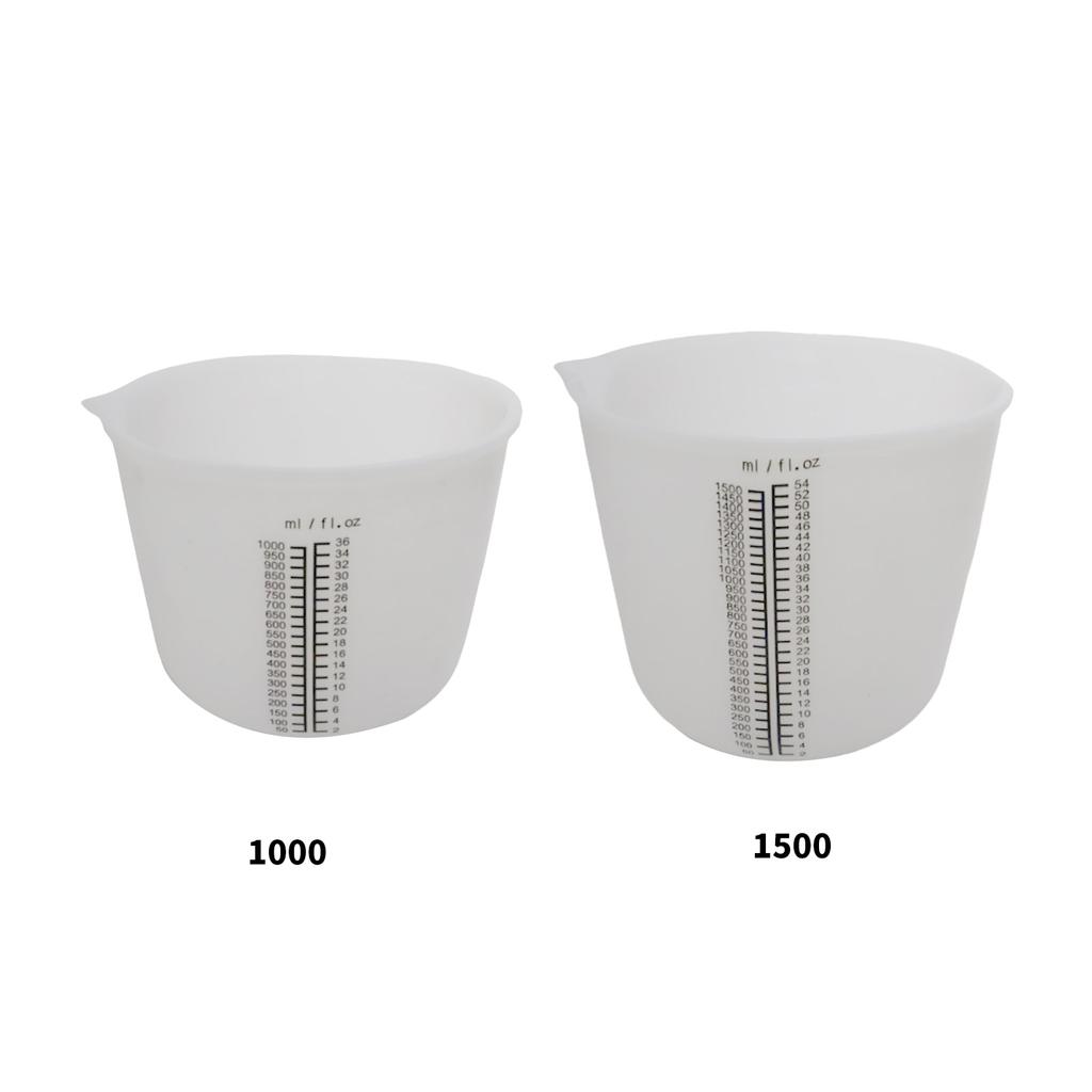 Silikonová odměrka Průhledné značky stupnice Džbány na měření tekutin Tepelně odolný Kuchyňský nástroj Kuchařské příslušenství