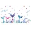 Mermaid Tail Wall Sticker Self Adhesive for Room Home Decor Beautiful Wall Art