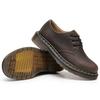 First layer, low-top small leather shoes women's leather Crazy Horse brown large size short boots round head men's and women's casual tooling shoes