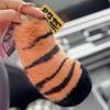 2025 New Plush Pendant Tiger Tail Claws Real Rex Rabbit Hair Tiger Spot Leopard Print Keychain Bag Pendant Lucky