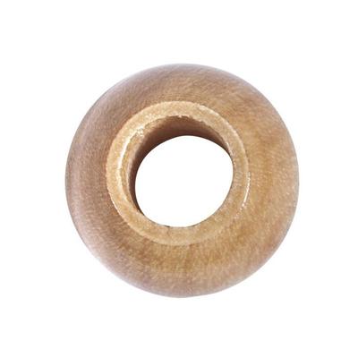 Wooden Beads, Polished, 15 Mm Ø, Natural, Drilled 6 Mm, 25 Pcs.