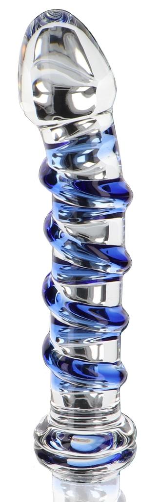 G-Spot Gemstone Glass Dildo 17 X 3.7cm - Glass Worxx TOYJOY - Glass Dildos