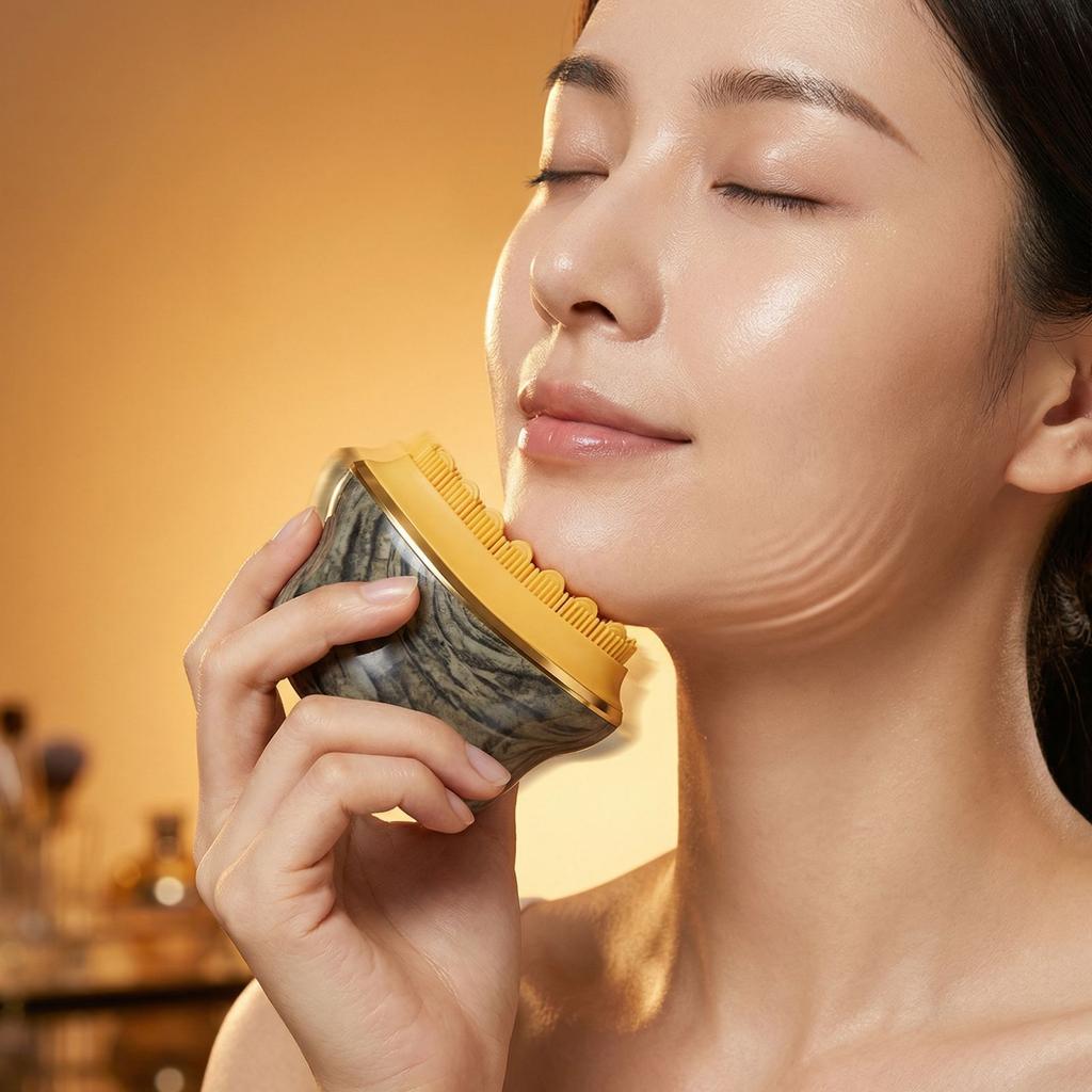 Lymphatic Face Brush, Dry Brushing Face Brush, Lymphatic Drainage Massager For Face, Chin & Jawline Sculpting