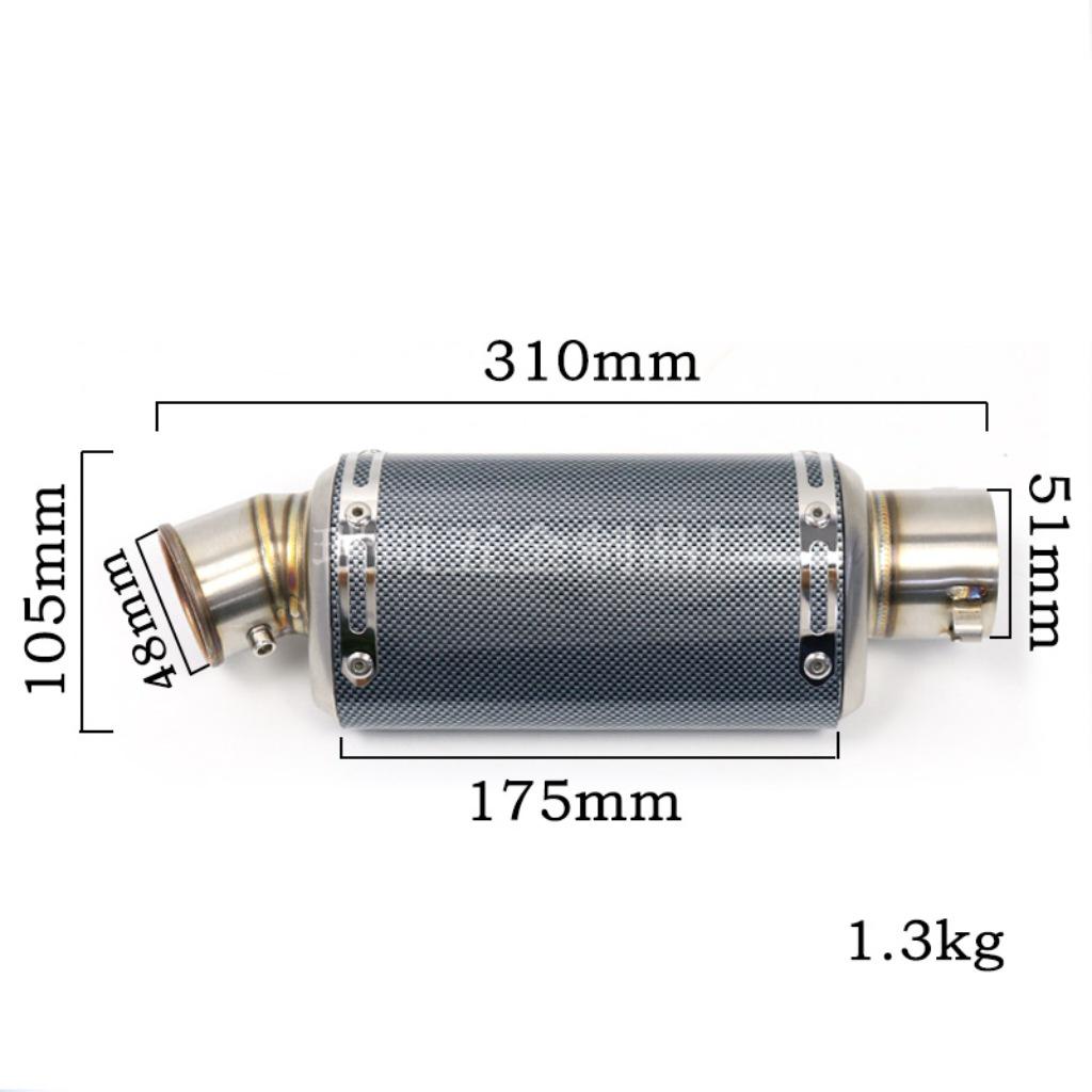 Modified Exhaust for Yamaha R3/R6/R15/R25, Kawasaki NINJA250/400, Z900, Suzuki GSX250, KTM RC390