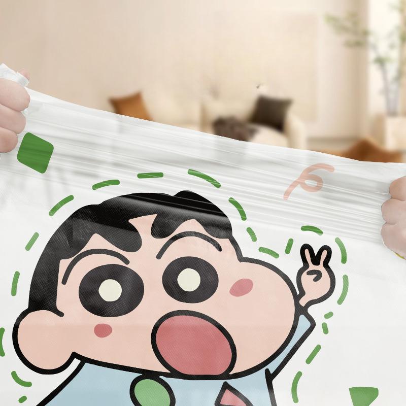 Thickened Drawstring Trash Bags 45x45cm Kitchen Garbage Bags Heavy Duty Plastic Refuse Bags With Printed Pattern