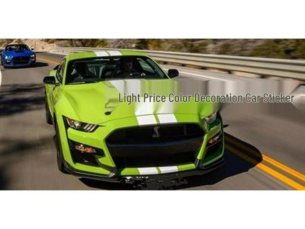 Ford Mustang GT Racing Stripes: Side Skirt and Hood Decals for Modified Cars