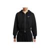 Nike Loose Short Hooded Zip Long Sleeve Jacket Women Jackets Black HJ0941-010