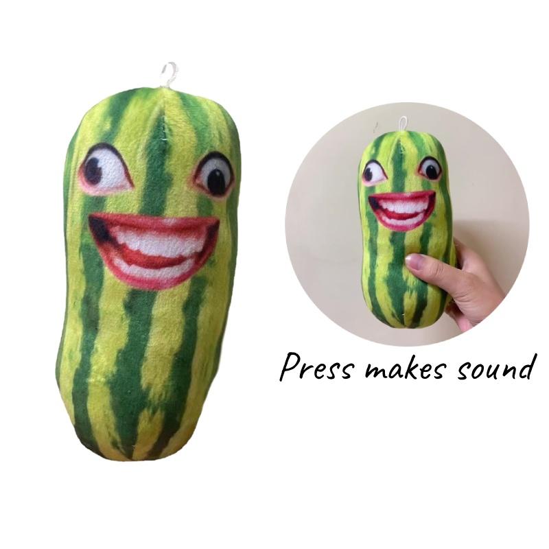 Talking Watermelon Slice Plush Toy Adorable Pp Cotton Stuffed Animal For Kids And Adults