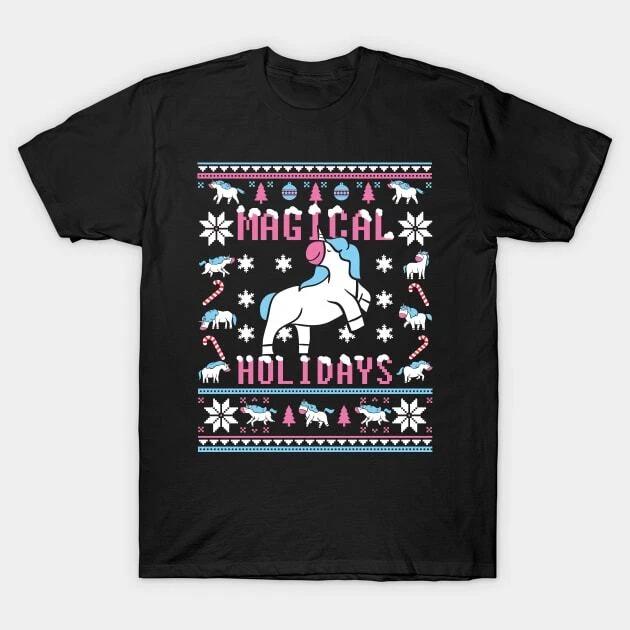 Funny Unicorn Lover Ugly Christmas Sweater Made in Australia T-Shirt 3XL