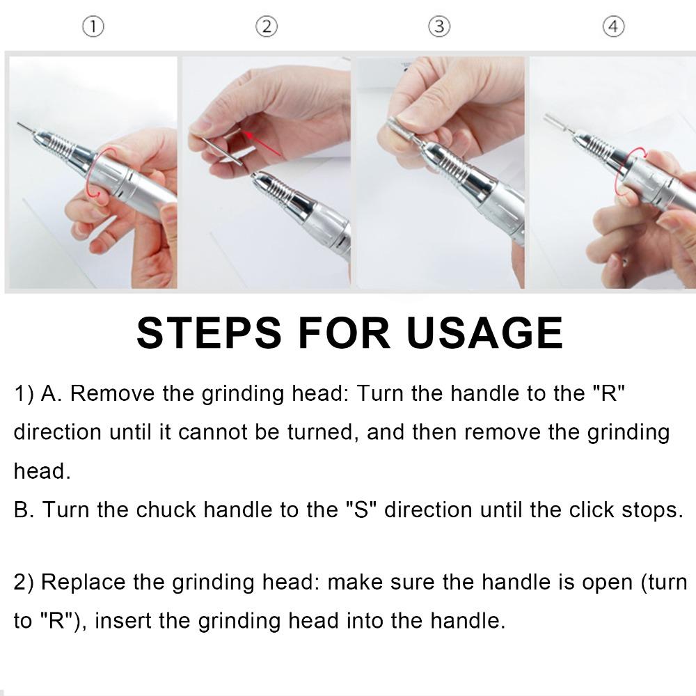 12pcs White Nail Drill Buffing Bit Wool Felt Nail Bits Gold Silver Jewelry Mirror Finishing