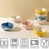 Flower Dessert Bowl Ceramic Salad Snack Bowl Breakfast Oatmeal Kitchen Cereal Rice Soup Bowls