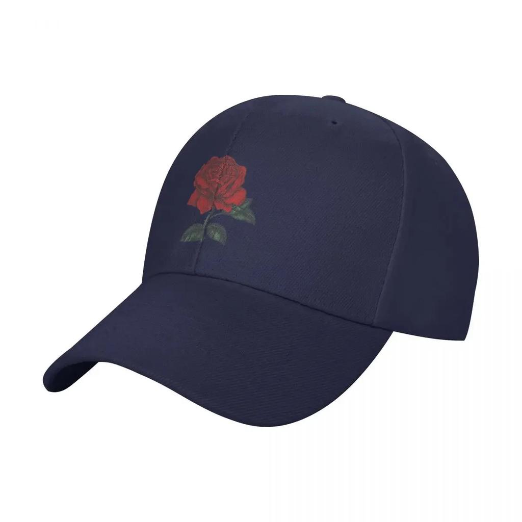 RED ROSE Flower Painting Baseball Cap Dad Hat Fishing Caps Unisex Funny Hats Unisexs Caps Womens