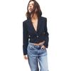 2025 Spring/Autumn Women's Shoulder Pad Slim-Fit Blazer