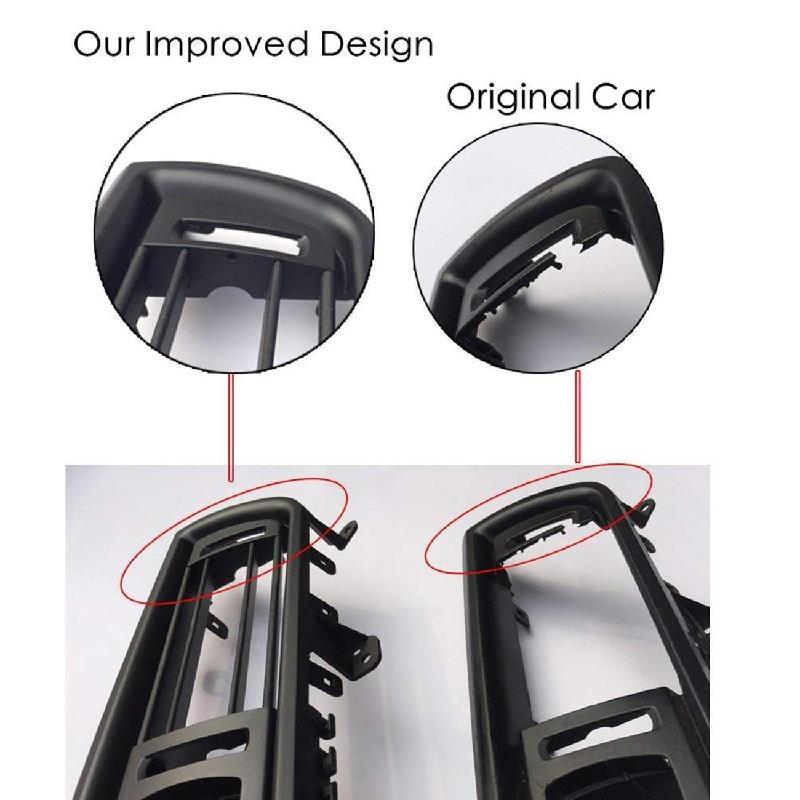 Front Center Fresh Air Outlet Vent Grille For BMW 5 Series F10 F18 – Black Direct Fit